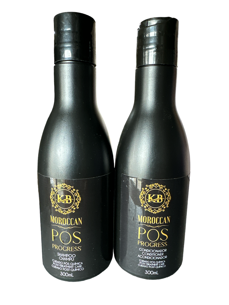 KB MOROCCAN POS PROGRESS SHAMPOO AND CONDITIONER 300ml 10.1floz - Keratinbeauty