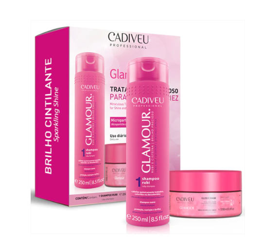 Cadiveu Professional Glamour Ruby Anti Frizz Treatment Kit - Keratinbeauty