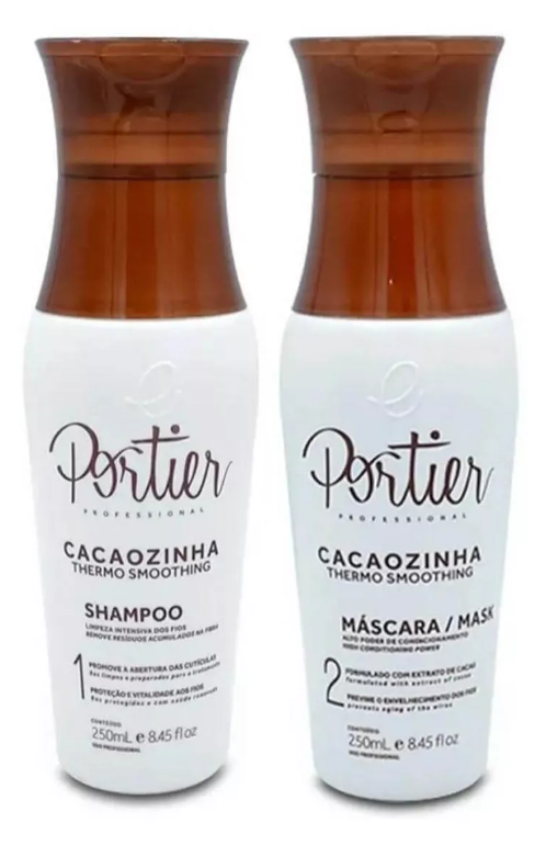 PORTIER CACAO  TRAITEMENT LISSANT DES CHEVEUX  KIT 250ml - Keratinbeauty