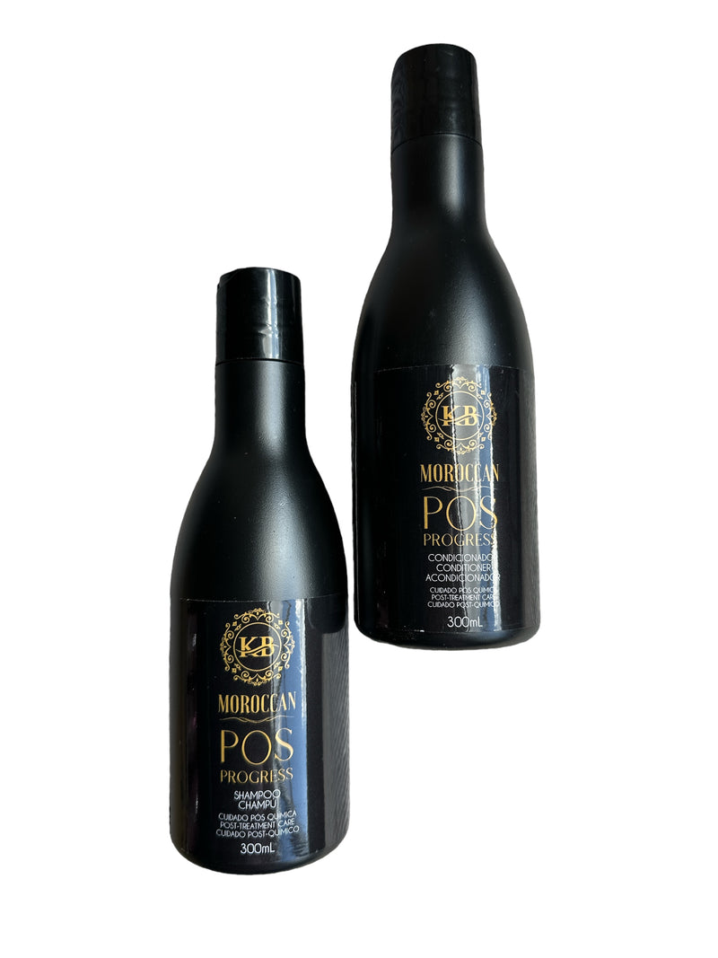 KB MOROCCAN POS PROGRESS SHAMPOO AND CONDITIONER 300ml 10.1floz - Keratinbeauty