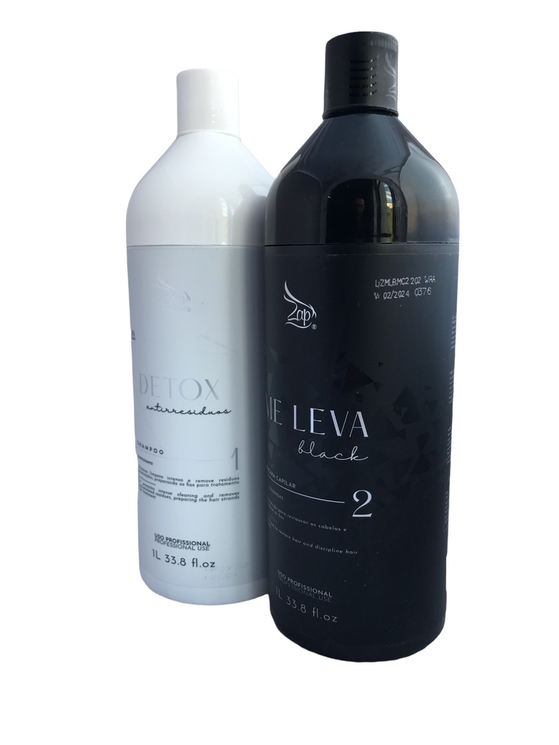 ZAP ME LEVA TRATTAMENTO DE CHERATINA PER CAPELLI SET 1000ml/33,8fl.Oz. - Keratinbeauty