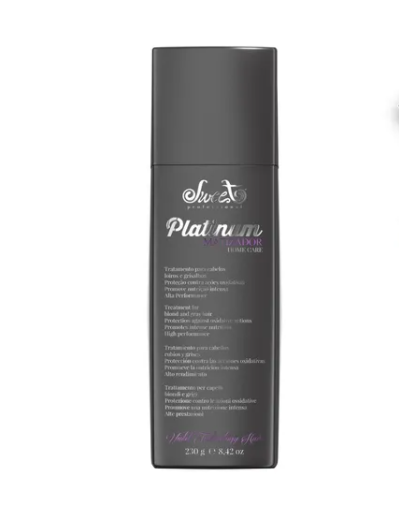 Sweet Hair Platinum Matizador Silver Home Care Conditioner 230ml  7.8floz - Keratinbeauty