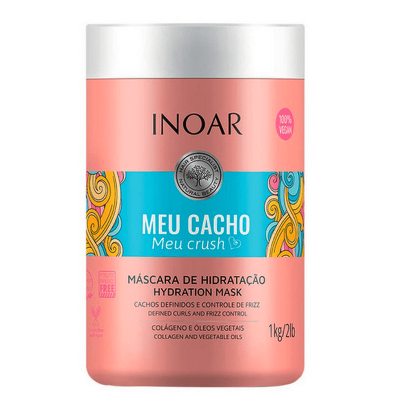 Inoar Hydration Mask Zero My Curl My Crush 1KG - Keratinbeauty