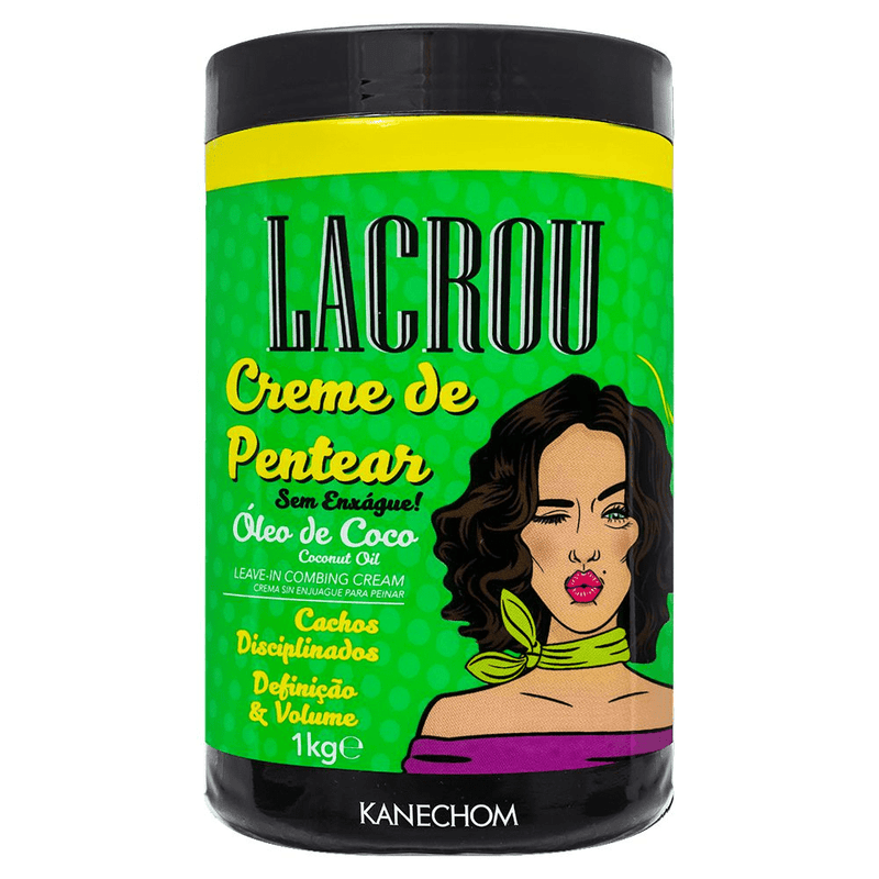 Kanechom Lacrou Coconut Oil Combing Cream Disciplined Curls 1KG - Keratinbeauty