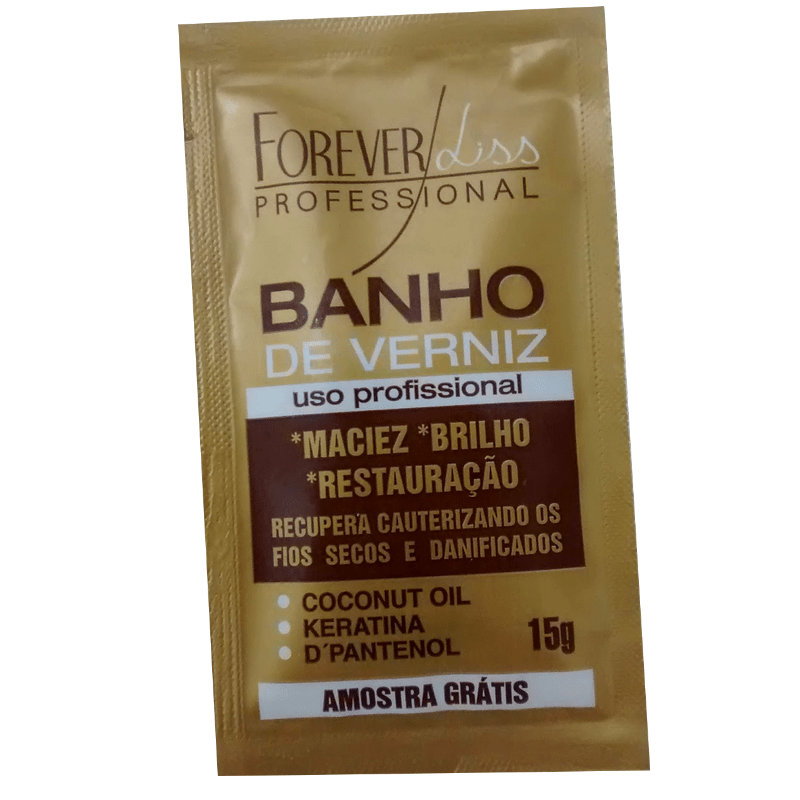 FOREVER LISS BANHO DE VERNIZ HAIR MASK SAMPLE SACHET 15g - Keratinbeauty