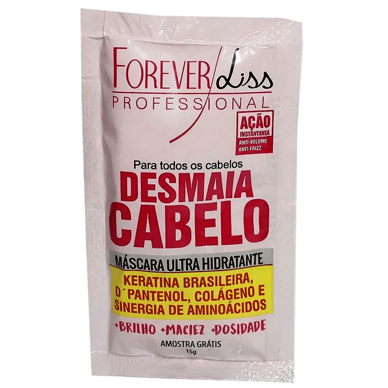 FOREVER LISS DESMAIA CABELO HAIR MASK SAMPLE SACHET 15g - Keratinbeauty